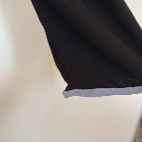 MSK Contemporary Mod Squad Black Striped 3/4 Sleeves Shift Dress Size Large - Picture 5 of 8